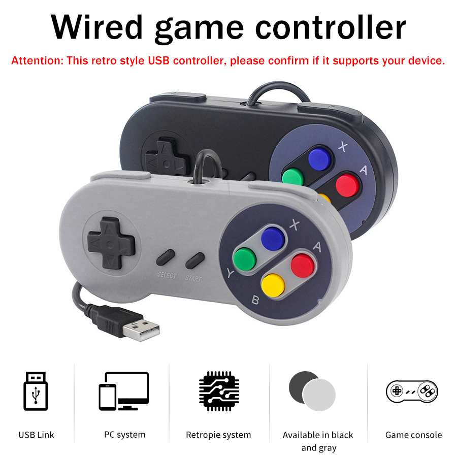 Raspberry Pi Retropie - 1-2 قطعة من وحدة تحكم SNES