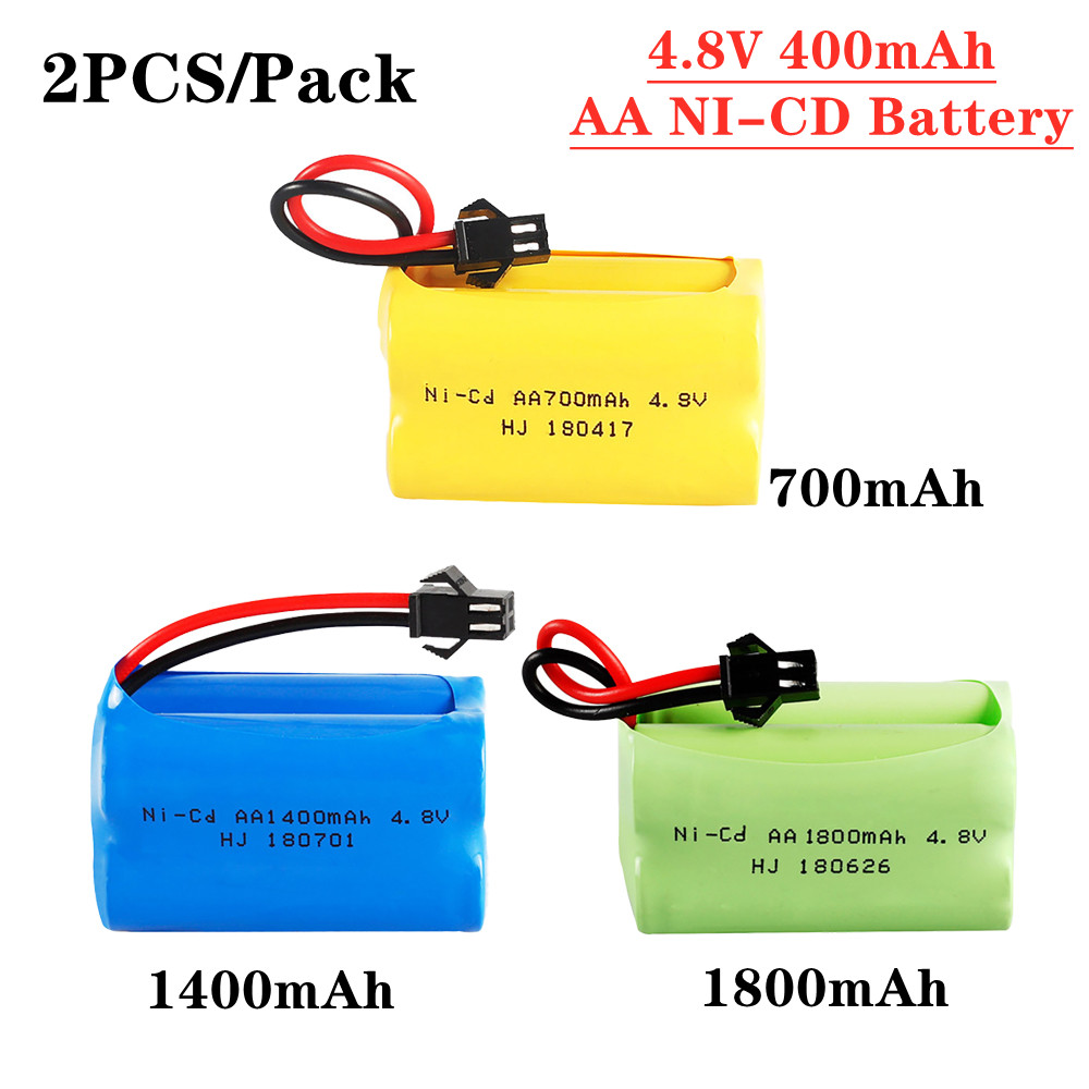 Rechargeable Battery Aa - 4.8 فولت 700/1400/1800 مللي أمبير NiCd