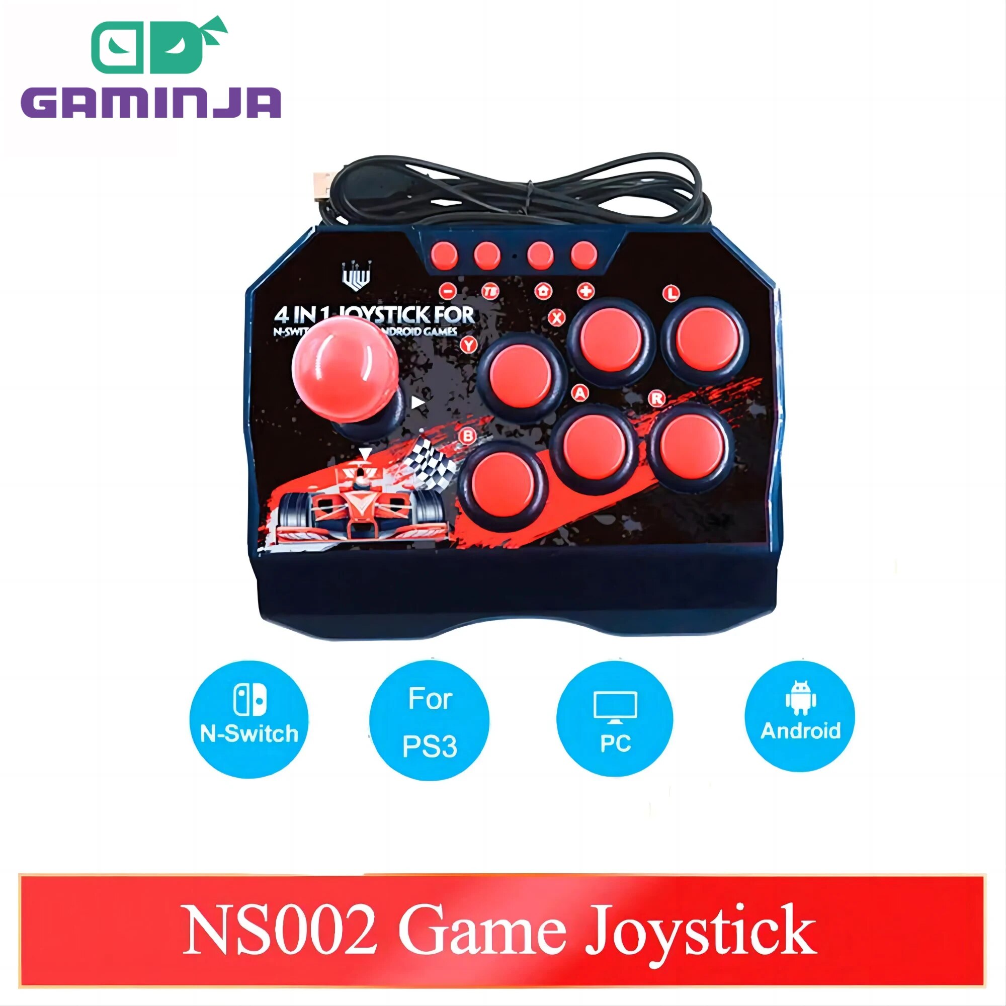 Raspberry Pi Retropie - GAMINJA NS002 4 في 1 ريترو