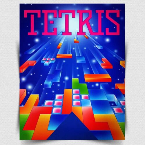 Retro Gaming Games - لوحة TETRIS METAL SIGN - ملصق