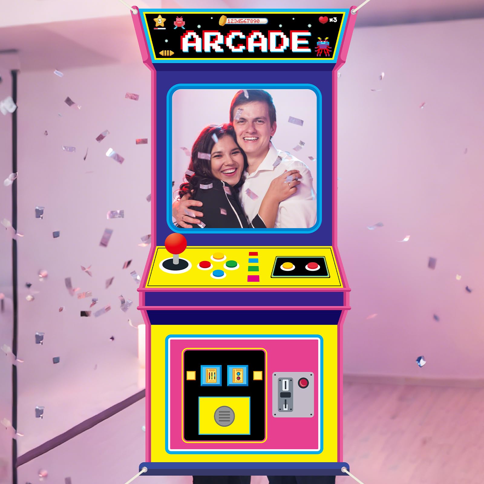 خلفية تصوير قماشية بتصميم ألعا - مراجعة Retro Gaming Videos وسعره