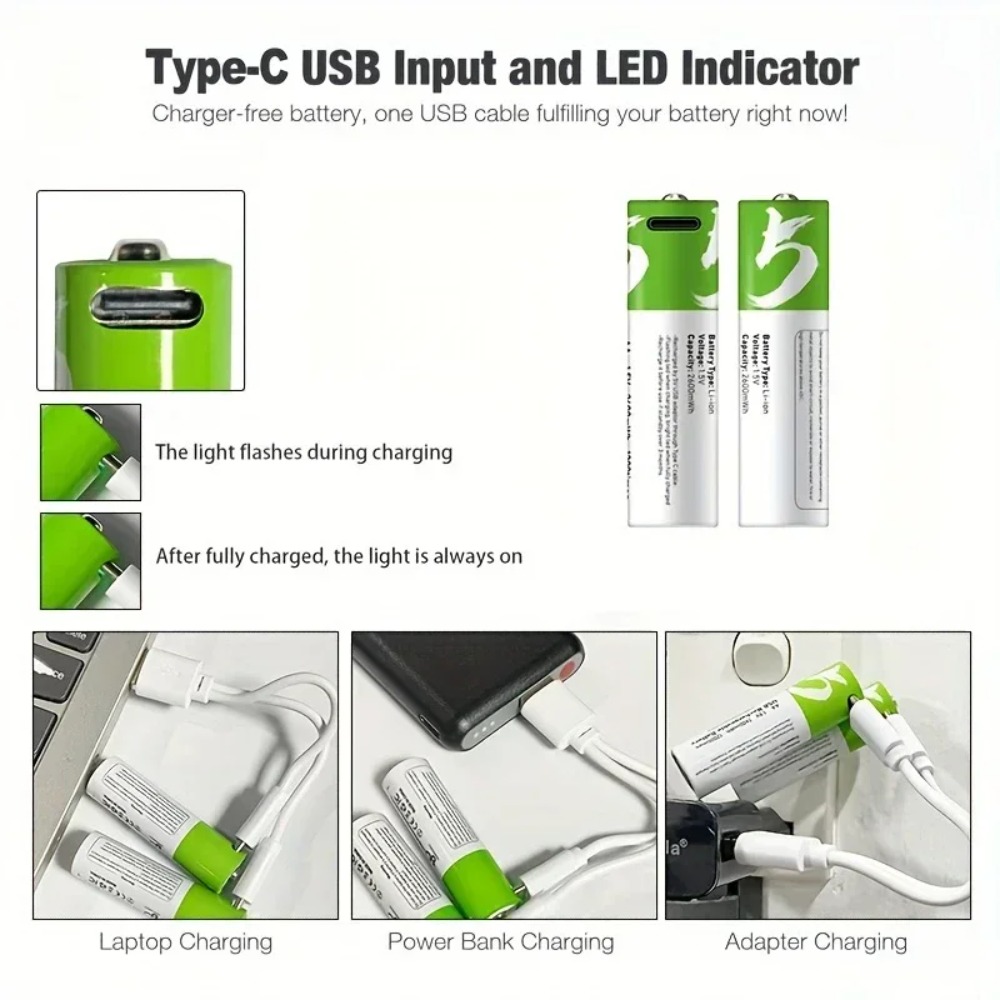 8 قطع بطاريات AA قابلة لإعادة  - مراجعة Rechargeable Battery Aa وسعره