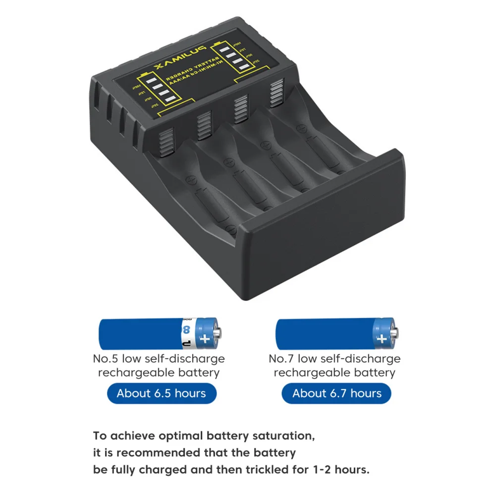 شاحن بطارية AA/AAA 4 فتحات مؤش - مراجعة Rechargeable Battery Aa وسعره