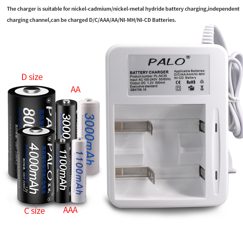شاحن ذكي بالو ، بتقنية V ، Ni- - مراجعة Rechargeable Battery Aa وسعره