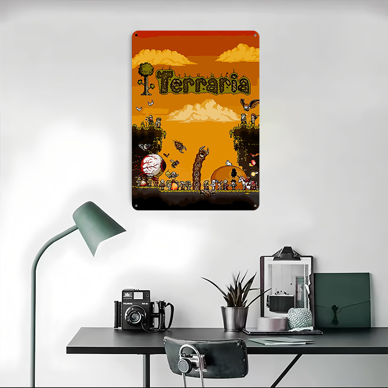 ملصق مطبوع بتصميم لعبة تيراريا - مراجعة Retro Gaming At Home وسعره