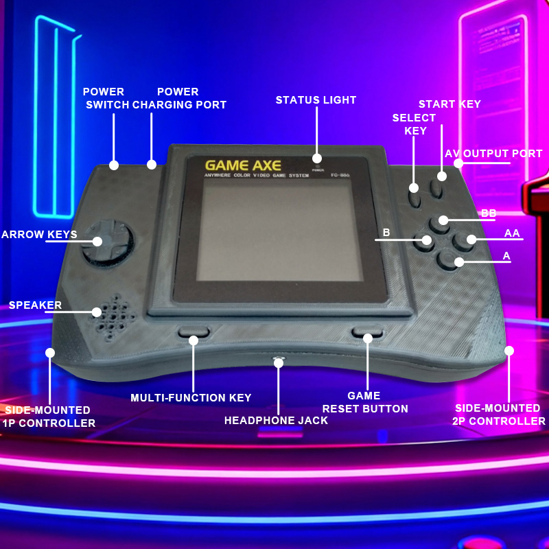 جهاز ألعاب محمول PFT Elite بشا - مراجعة Retro Gaming Arcade Console وسعره
