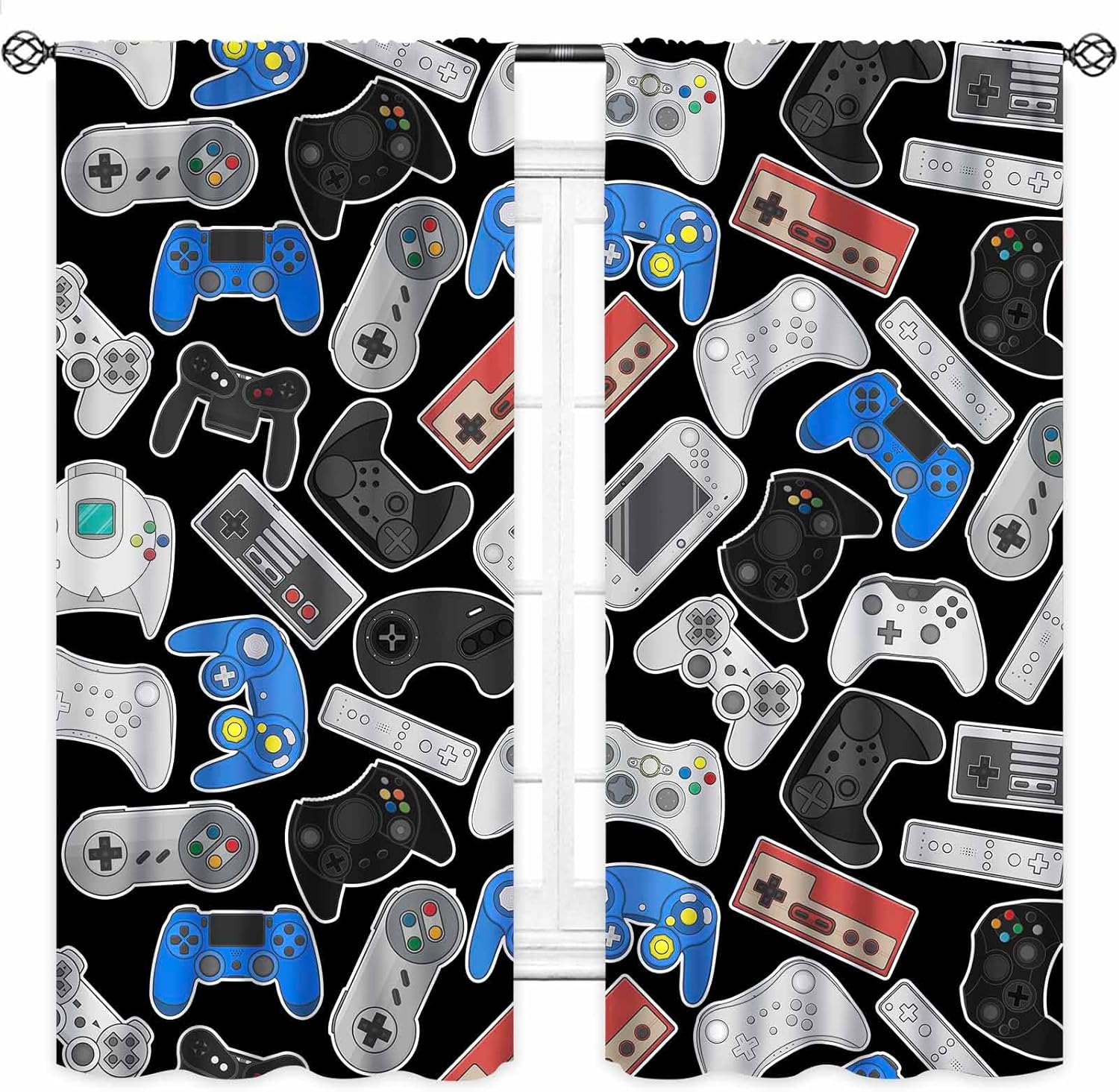ستائر بتصميم أجهزة التحكم الكل - مراجعة Background Retro Gaming وسعره