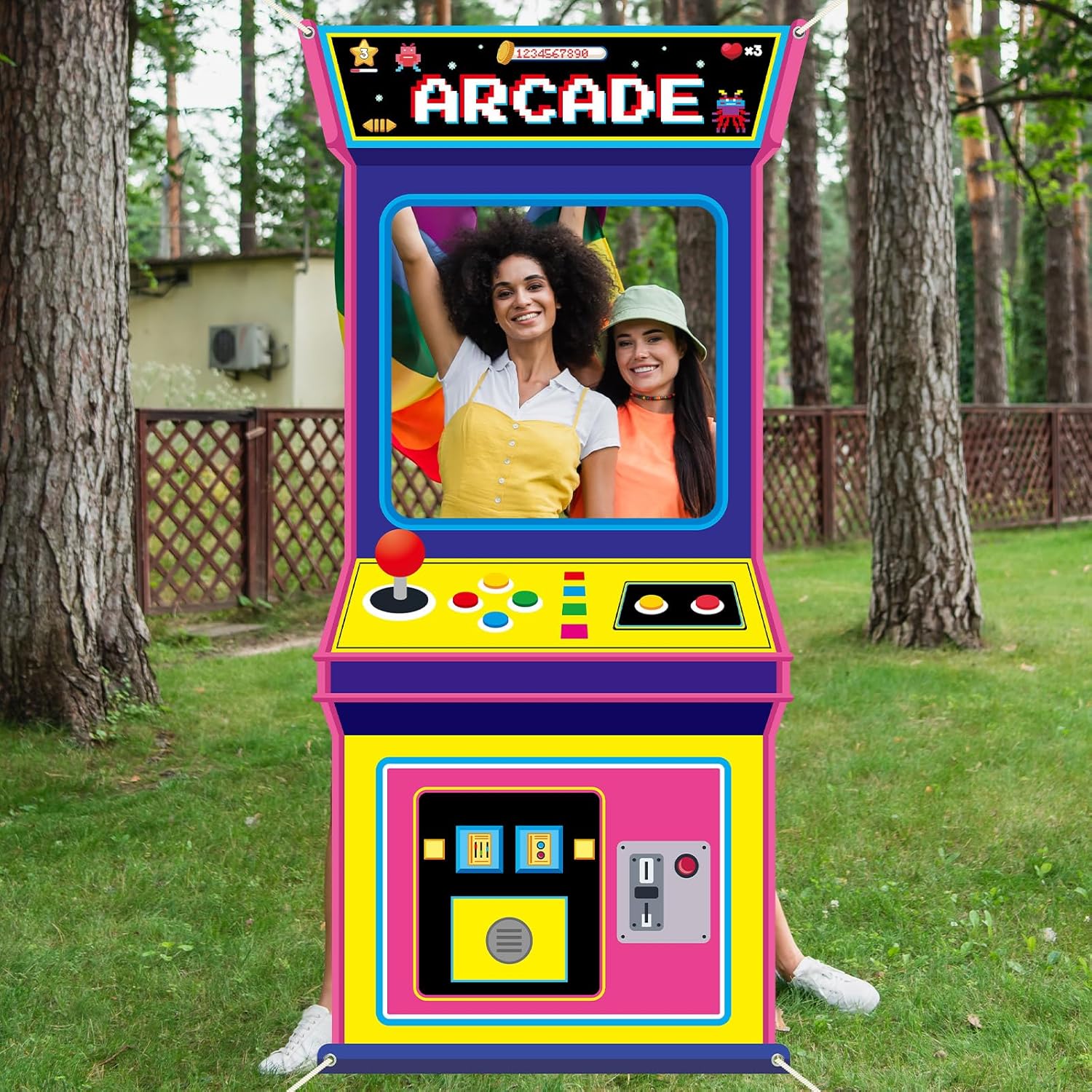 خلفية صور قماشية لألعاب الأركي - مراجعة Background Retro Gaming وسعره