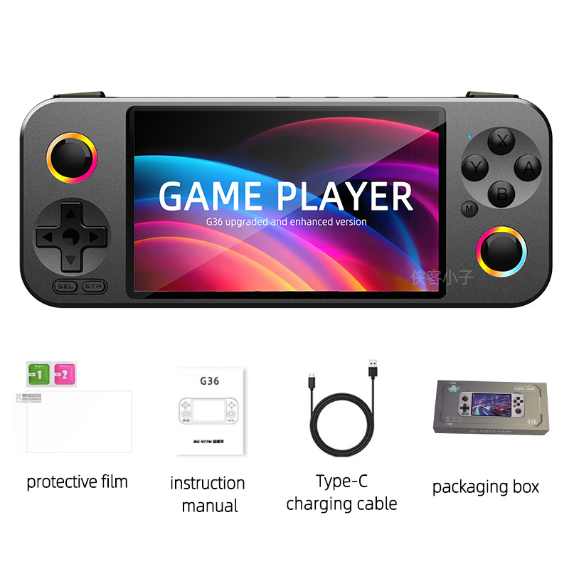 جهاز ألعاب محمول G36 مُحسّن، و - مراجعة Retro Gaming Arcade Console وسعره