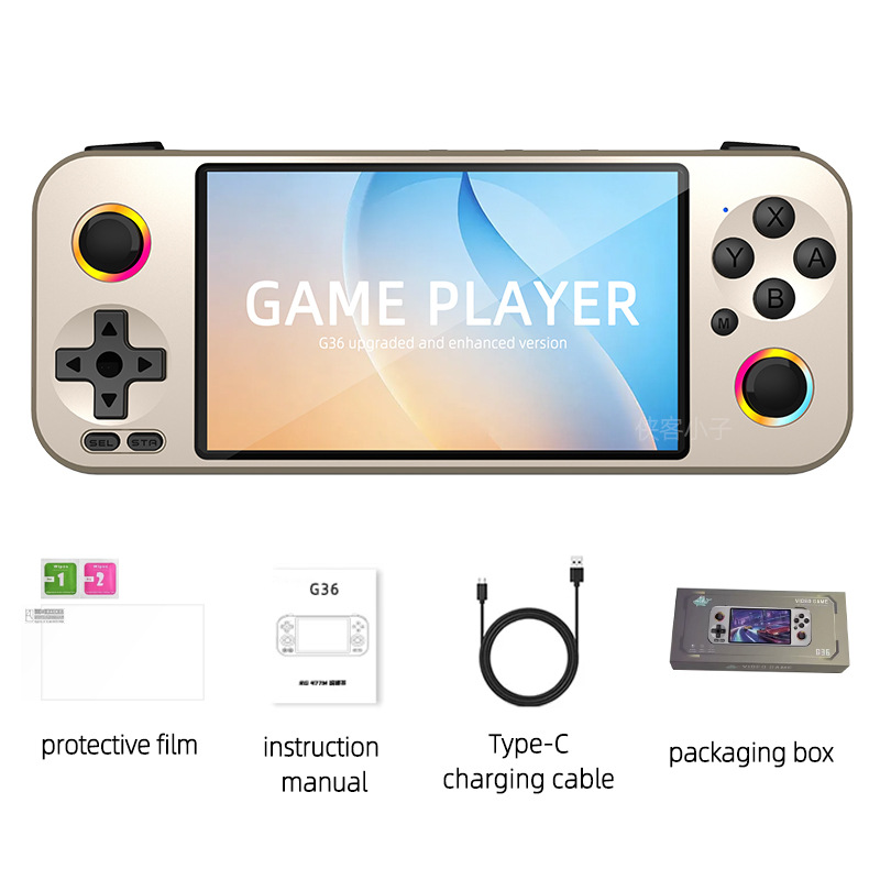 جهاز ألعاب محمول G36 مُحسّن، و - مراجعة Retro Gaming Arcade Console وسعره