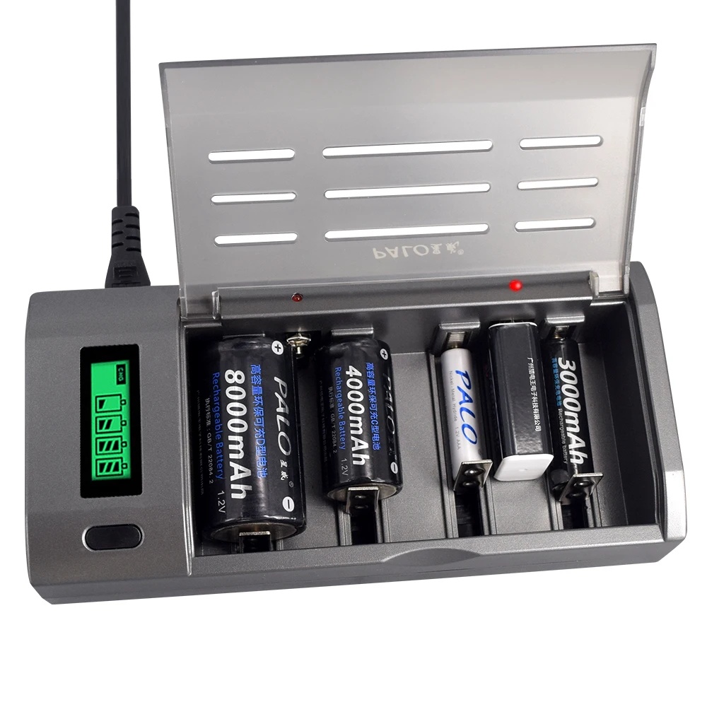 شاحن ذكي من PALO بـ 4 فتحات مع - مراجعة Rechargeable Battery Aa وسعره