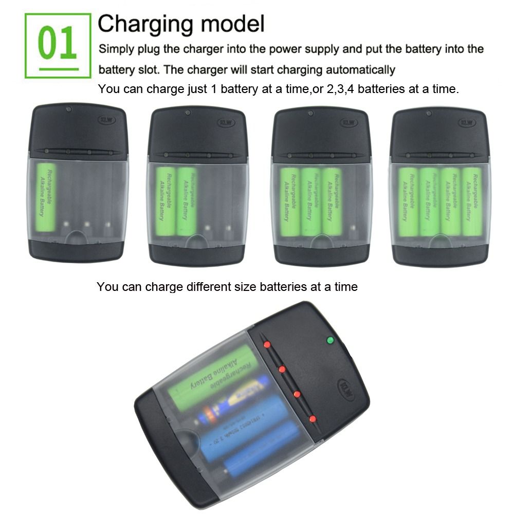 قاعدة شحن سريعة، شاحن بطارية ذ - مراجعة Rechargeable Battery Aa وسعره