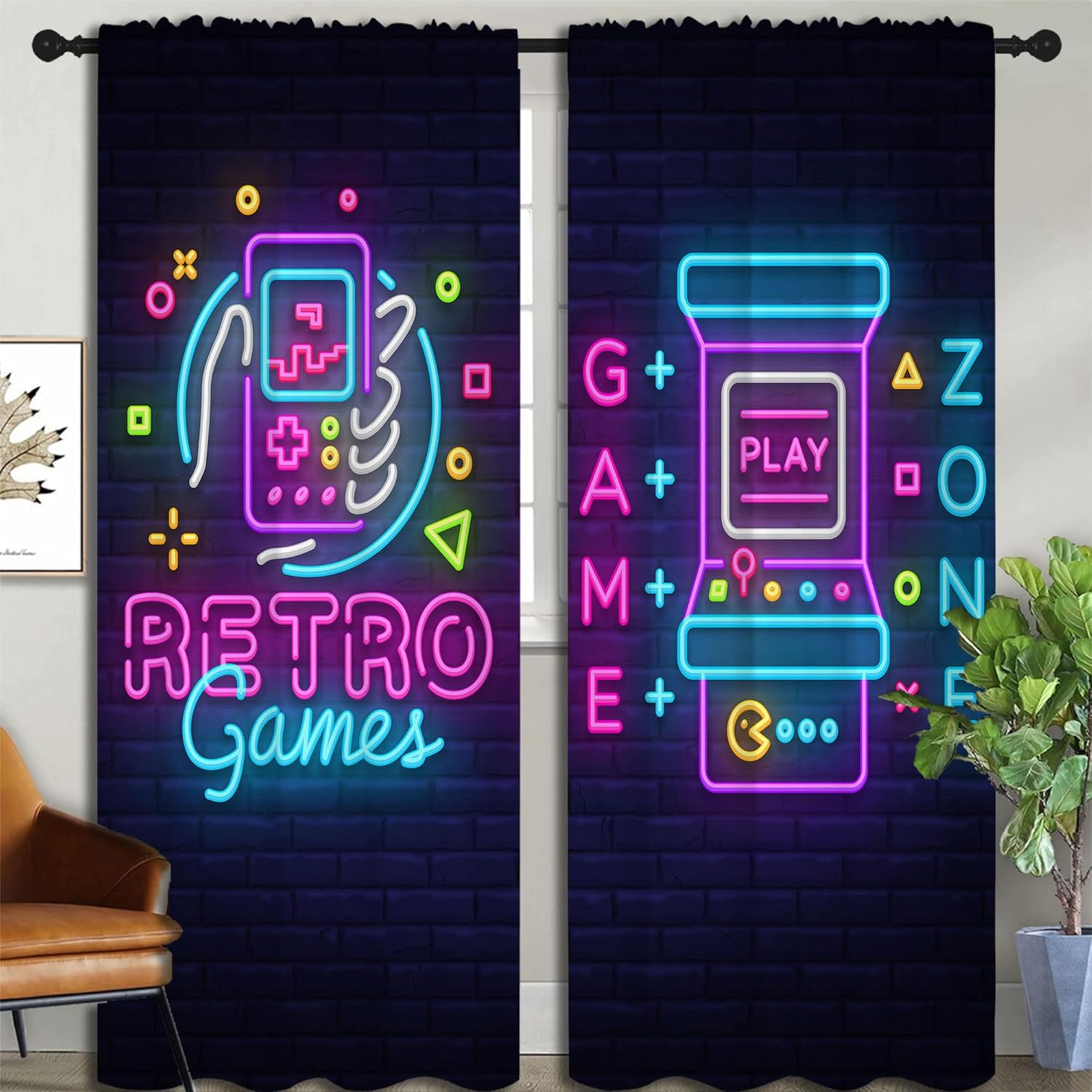 ستائر تعتيم بجيب قضيب لعبة Art - مراجعة Background Retro Gaming وسعره