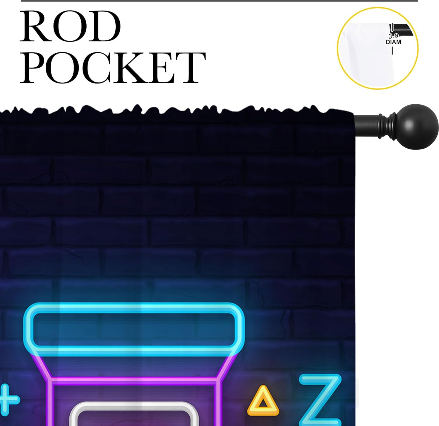 ستائر تعتيم بجيب قضيب لعبة Art - مراجعة Background Retro Gaming وسعره