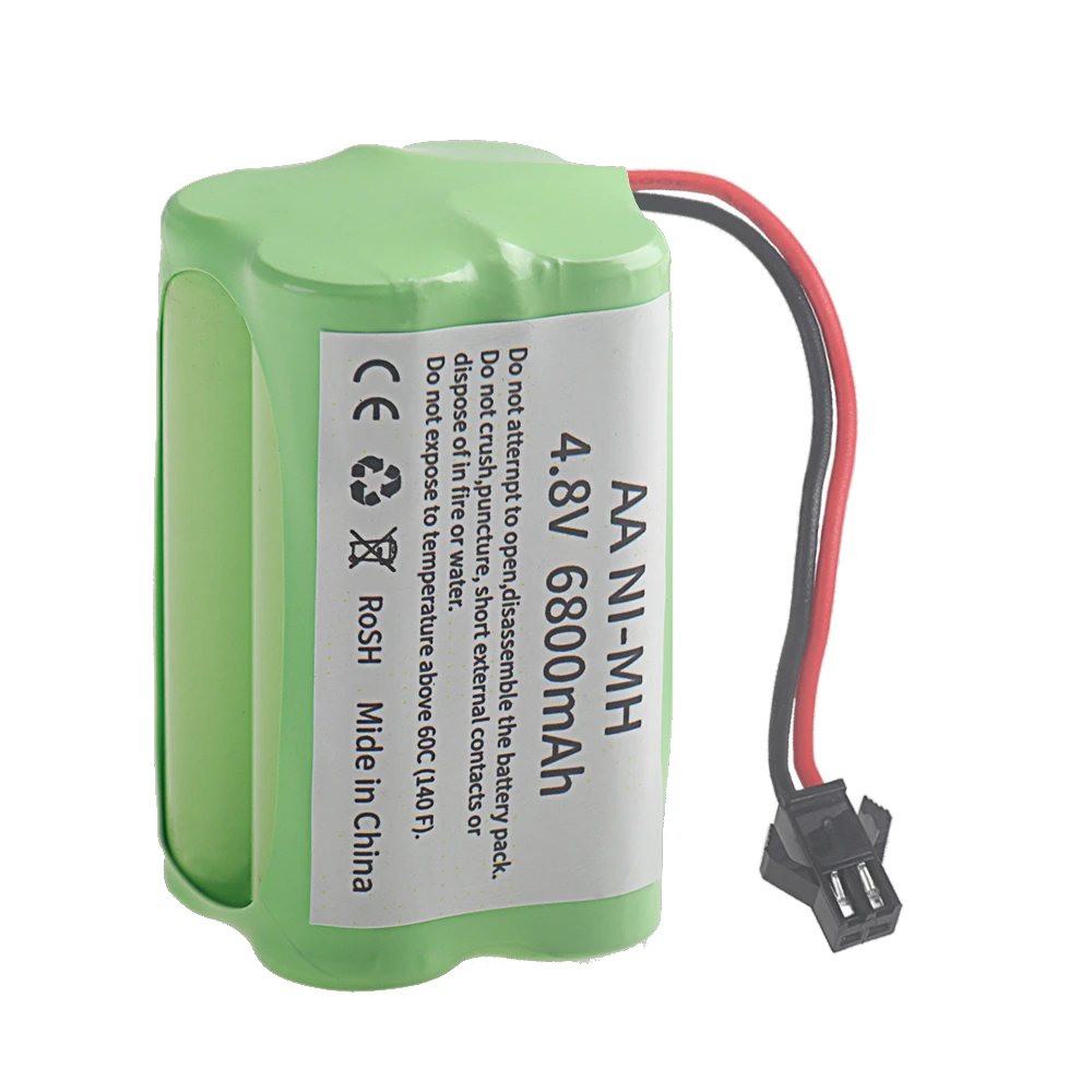 NI-MH 6800mAh 4.8V 4 * AA بطار - مراجعة Rechargeable Battery Aa وسعره