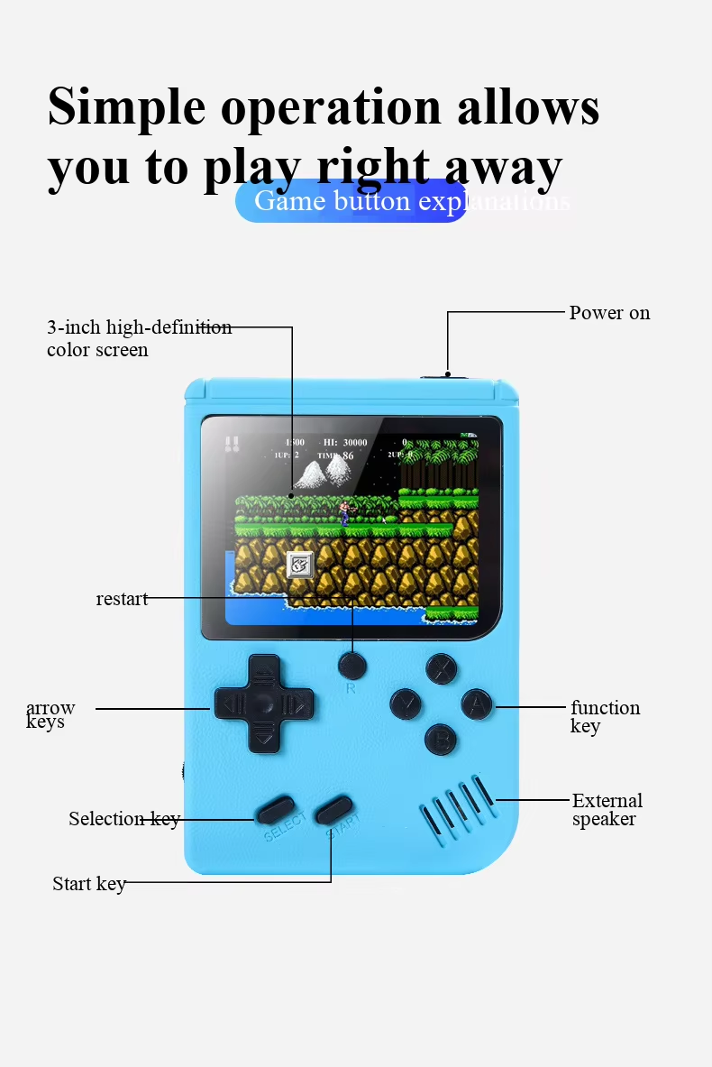 جهاز ألعاب فيديو محمول جديد بح - مراجعة Retro Gaming Arcade Console وسعره