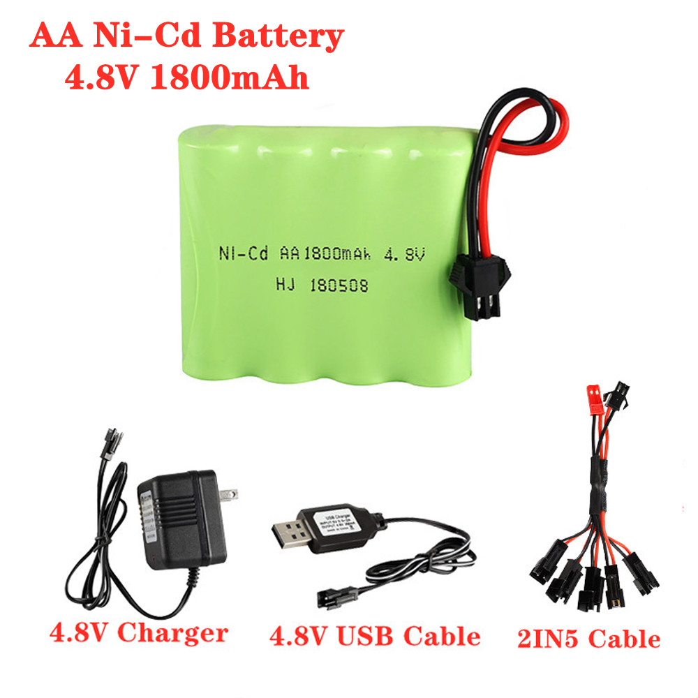 4.8 فولت 1800 مللي أمبير Ni-Cd - مراجعة Rechargeable Battery Aa وسعره